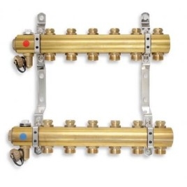 Novaservis Matériel de plomberie - Collecteur avec vannes de contrôle et vannes mécaniques, 11 circuits RO11S