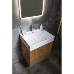 Sapho Filena - Meuble pour lavabo, 670x515x430 mm, 2 tiroirs, chêne FID1270D