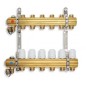 Novaservis Matériel de plomberie - Collecteur avec vannes de contrôle, thermostatiques et mécaniques, 3 circuits RZ03S