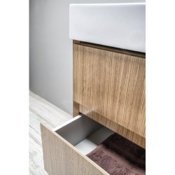 Sapho Filena - Meuble pour lavabo, 670x515x430 mm, 2 tiroirs, chêne FID1270D