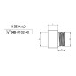 Sapho Robinets d’angle - Rallonge 1/2 x 40 mm F102-40