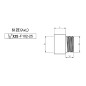 Sapho Robinets d’angle - Rallonge 1/2 x 25 mm F102-25