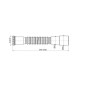 Alcadrain Accessoires - Connexion flexible 6/4 "x40/50 mm, métal A780