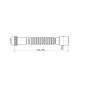 Alcadrain Accessoires - Connexion flexible 5/4 "x40 mm, métal A740