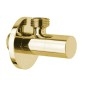 Sapho Robinets d’angle - Vanne d’angle avec rosace, or SL017