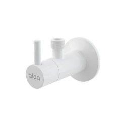 Alcadrain Tapkraan - Vanne d'angle avec filtre, blanc brillant ARV001B