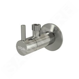 Alcadrain Tapkraan - Vanne d'angle avec filtre, nickel brillant ARV001-N-P