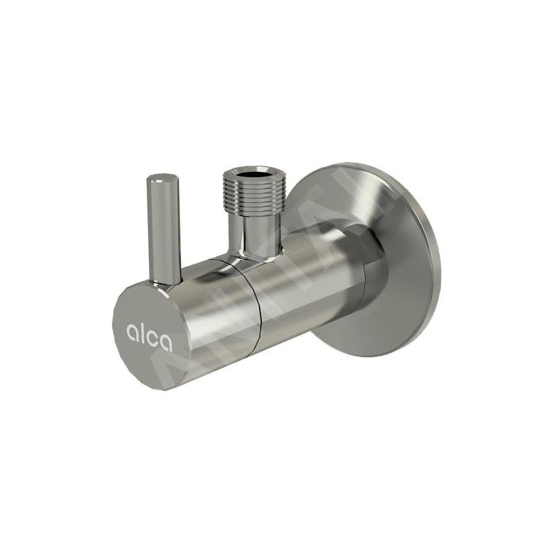 Alcadrain Tapkraan - Vanne d'angle avec filtre, nickel brillant ARV001-N-P