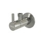 Alcadrain Tapkraan - Vanne d'angle avec filtre, nickel brillant ARV001-N-P