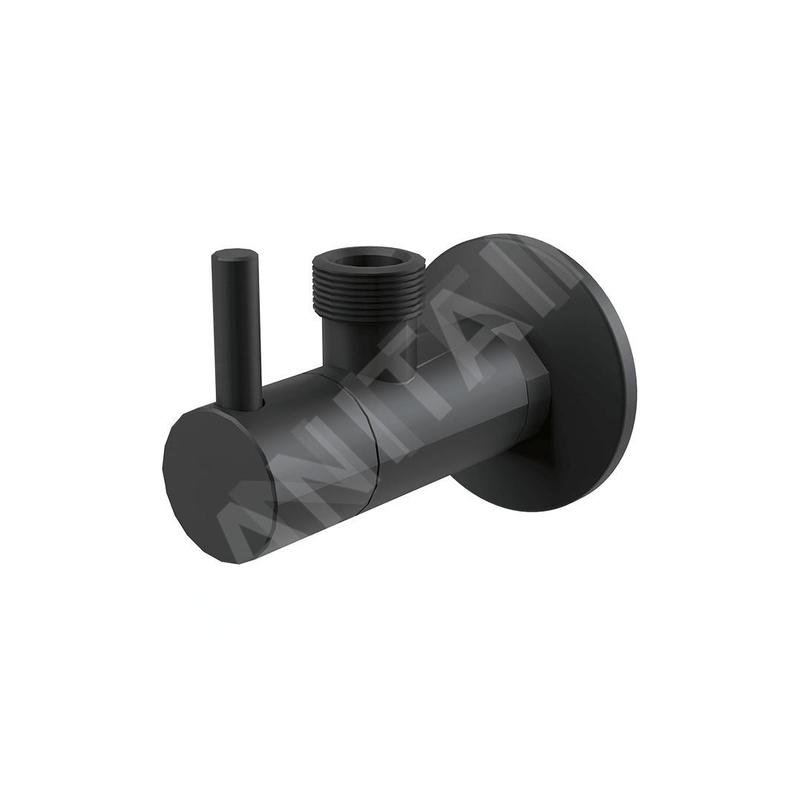 Alcadrain Tapkraan - Vanne d'angle avec filtre, noir mat ARV003-BLACK