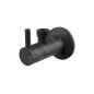 Alcadrain Tapkraan - Vanne d'angle avec filtre, noir mat ARV003-BLACK