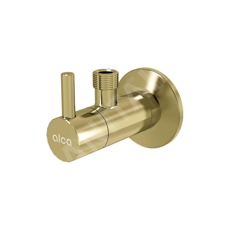 Alcadrain Tapkraan - Vanne d'angle avec filtre, or brossé mat ARV001-G-B