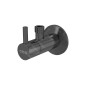 Alcadrain Tapkraan - Vanne d'angle avec filtre, métal brossé mat ARV001-GM-B