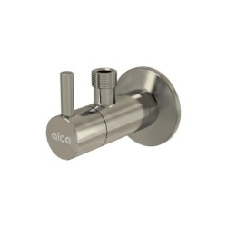 Alcadrain Tapkraan - Vanne d'angle avec filtre, nickel brossé mat ARV001-N-B