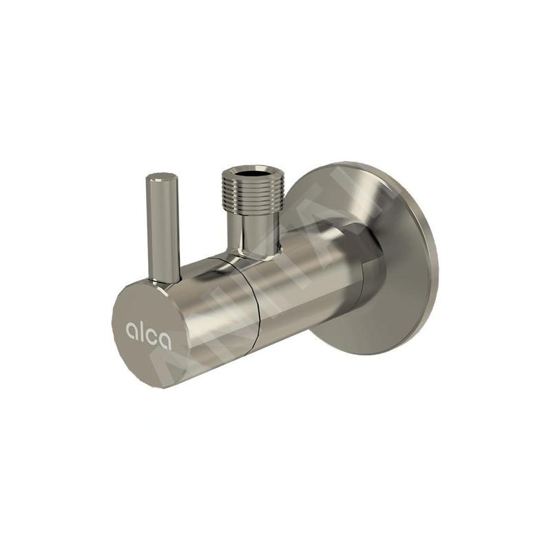 Alcadrain Tapkraan - Vanne d'angle avec filtre, nickel brossé mat ARV001-N-B