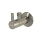Alcadrain Tapkraan - Vanne d'angle avec filtre, nickel brossé mat ARV001-N-B