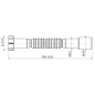 Alcadrain Accessoires - Raccordement flexible 5/4x32/40 A750