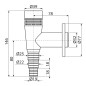 Alcadrain Siphons - Siphon de machine à laver, extérieur, avec aération, blanc APS5