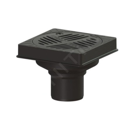 Kessel Siphons salle d'eau - Vidage de sol, noir 67110B