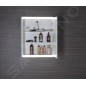 Sapho Batu - Armoire miroir avec éclairage LED, 600x710x150 mm, blanc 1141120 Sapho Batu - Armoire miroir avec éclairage LED, 600x710x150 mm, blanc 1141120