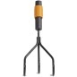 FISKARS Outils de jardinage - Griffe piocheuse à 3 dents spatulées, QuikFit, sans manche 1000680