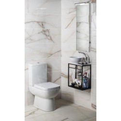 Sapho Ska - Construction Crest avec étagère sous le lavabo, 395x450x217 mm, noir mat AR402