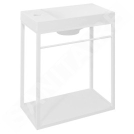 Sapho Ska - Support de lavabo Crest, 395x450x220 mm, blanc mat AR502