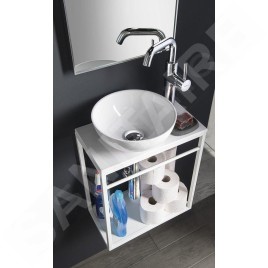 Sapho Ska - Support de lavabo Crest, 395x450x220 mm, blanc mat AR502