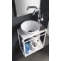 Sapho Ska - Support de lavabo Crest, 395x450x220 mm, blanc mat AR502 Sapho Ska - Support de lavabo Crest, 395x450x220 mm, blanc mat AR502