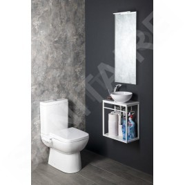 Sapho Ska - Support de lavabo Crest, 395x450x220 mm, blanc mat AR502