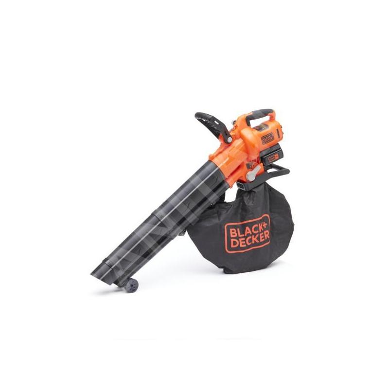 BLACK+DECKER Outils de jardinage - Aspirateur de jardin 3in1 36V sans fil, 1 batterie 2,5 Ah Li-ion, chargeur BCBLV3625L1-QW