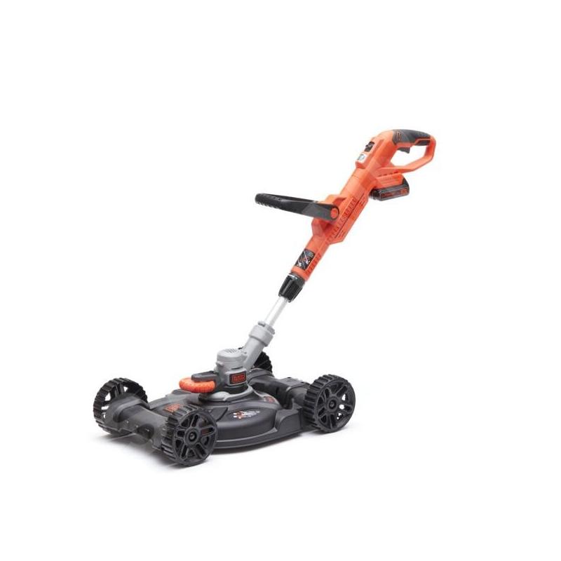 BLACK+DECKER Outils de jardinage - Coupe-bordure sans fil 18V, largeur de coupe 28 cm, 1 batterie 2.0 Ah Li-ion STC1820CM-QW