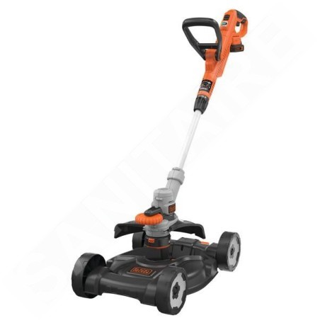 BLACK+DECKER Outils de jardinage - Coupe-bordure sans fil 18V, largeur de coupe 28 cm, 1 batterie 2.0 Ah Li-ion STC1820CM-QW