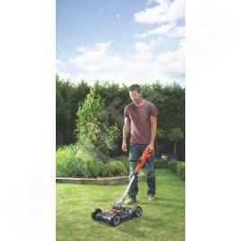 BLACK+DECKER Outils de jardinage - Coupe-bordure sans fil 18V, largeur de coupe 28 cm, 1 batterie 2.0 Ah Li-ion STC1820CM-QW