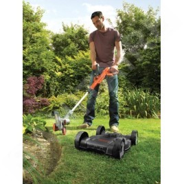 BLACK+DECKER Outils de jardinage - Coupe-bordure sans fil 18V, largeur de coupe 28 cm, 1 batterie 2.0 Ah Li-ion STC1820CM-QW