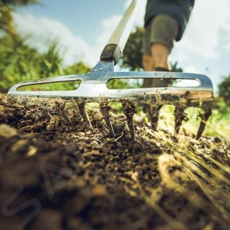 FISKARS Outils de jardinage - Râteau à terre, taille S 1027038