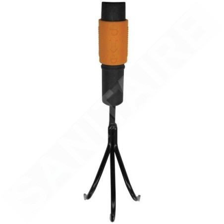 FISKARS Outils de jardinage - Griffe piocheuse à 3 dents spatulées, QuikFit, sans manche 1000683