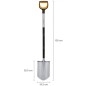 FISKARS Outils de jardinage - Pelle bêche pointue 1066729