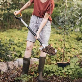 FISKARS Outils de jardinage - Pelle bêche pointue 1066729