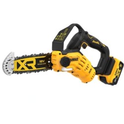 DeWALT Outillage - Scie d'élagage sans fil 18V 20 cm, 1 batterie XR 5.0 Ah, chargeur DCMPS520P1