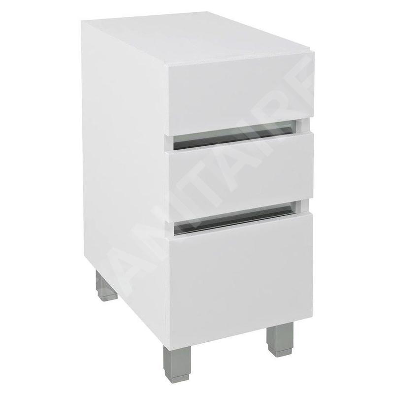 Sapho Avice - Armoire 300x705x480 mm, 3 tiroirs, blanc AV062-3030