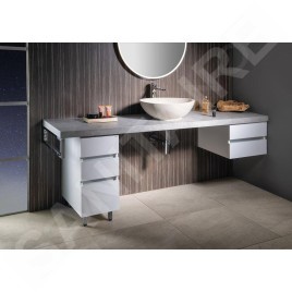 Sapho Avice - Armoire 300x705x480 mm, 3 tiroirs, blanc AV062-3030