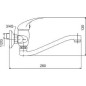 Novaservis Metalia 55 - Mitigeur de lavabo, chrome 55070,0 Novaservis Metalia 55 - Mitigeur de lavabo, chrome 55070,0
