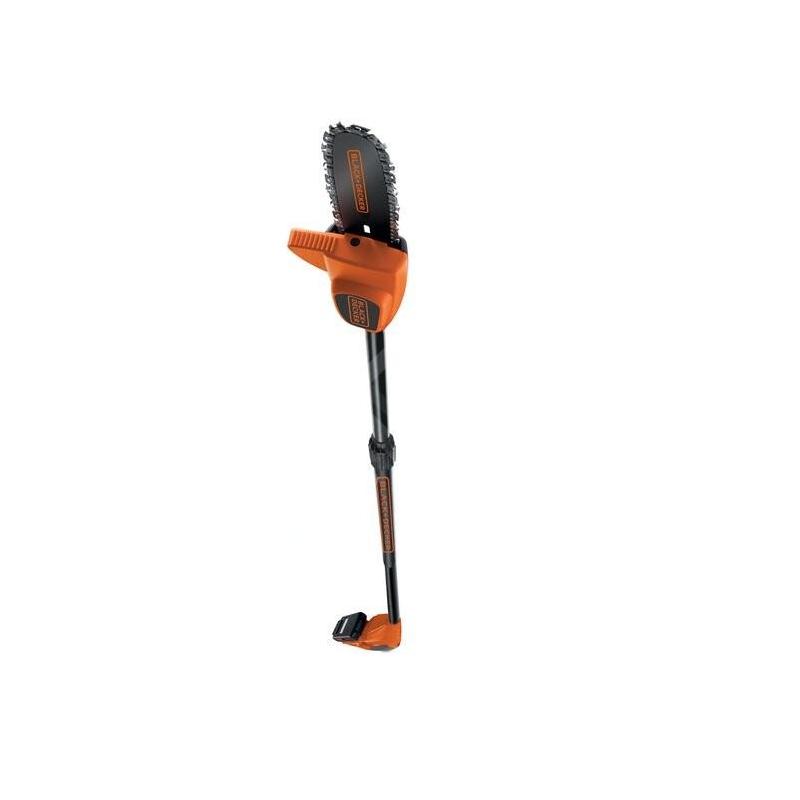 BLACK+DECKER Outils de jardinage - Élagueur sur perche sans fil 18V, 1 batterie 2.0 Ah Li-ion, chargeur GPC1820L20-QW
