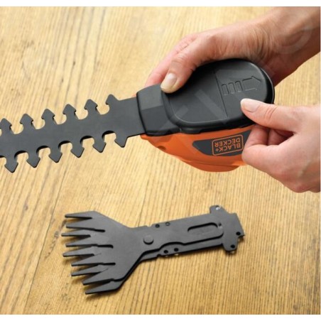 BLACK+DECKER Outils de jardinage - Ciseaux à gazon et à arbustes 7V sans fil GSL700-QW