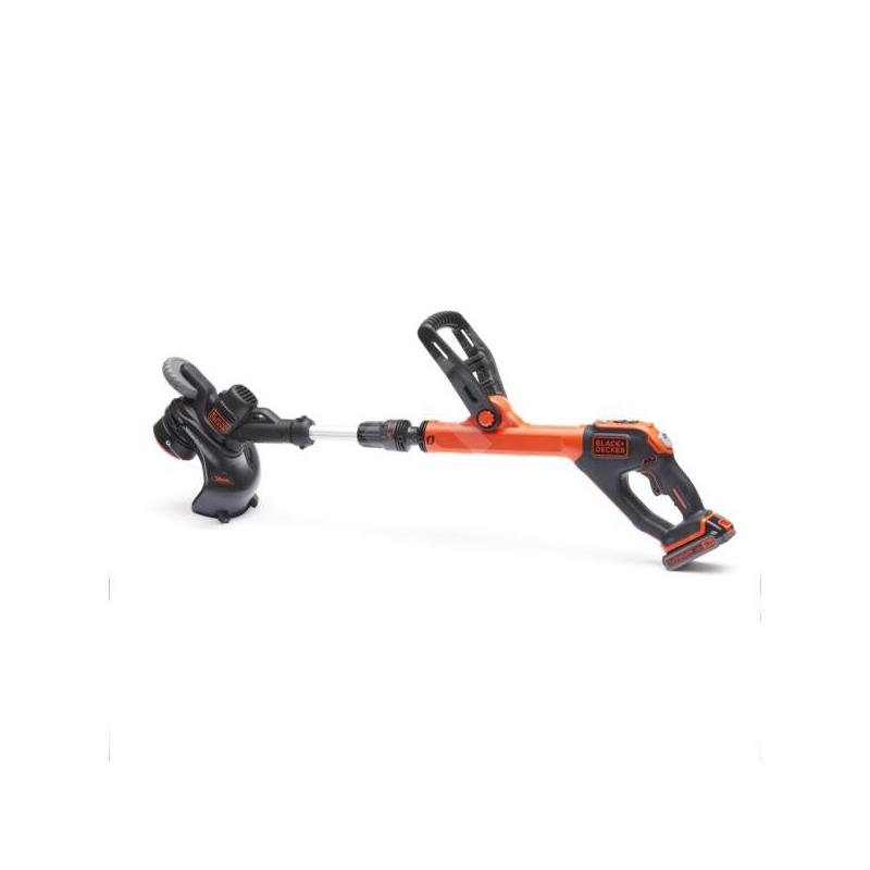 BLACK+DECKER Outils de jardinage - Coupe-bordure sans fil 18V, largeur de coupe 28 cm, 1 batterie 2.0 Ah Li-ion, chargeur