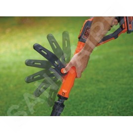 BLACK+DECKER Outils de jardinage - Coupe-bordure sans fil 18V, largeur de coupe 28 cm, 1 batterie 2.0 Ah Li-ion, chargeur