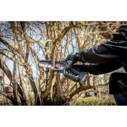 Metabo Outillage - Scie d'élagage sans fil 18V 15 cm, 1x batterie 2.0 Ah, chargeur 600856500