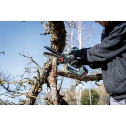Metabo Outillage - Scie d'élagage sans fil 18V 15 cm, 1x batterie 2.0 Ah, chargeur 600856500