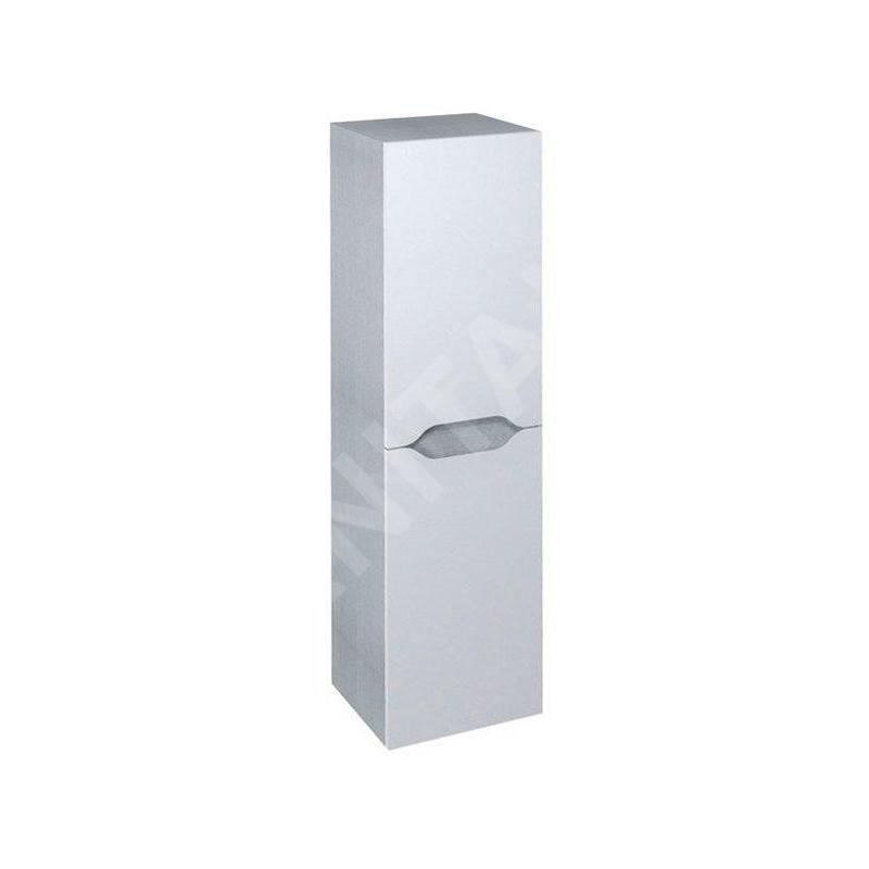 Sapho Wave - Armoire 350x1400x300 mm, 2 portes, blanc/chêne argenté WA245-3011